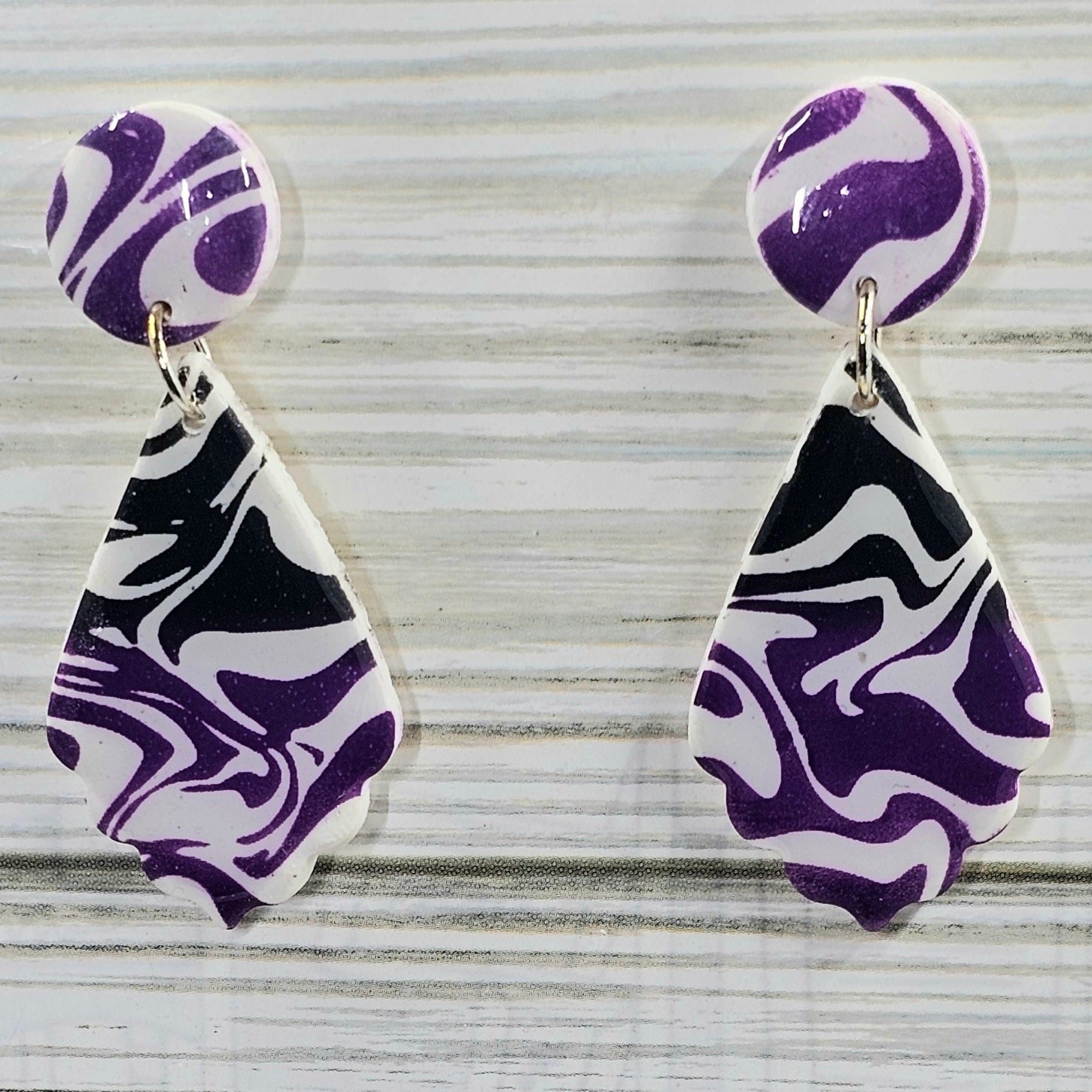 Polymer Clay Earrings: The Whirlwind Collection