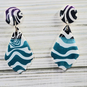 Polymer Clay Earrings: The Whirlwind Collection