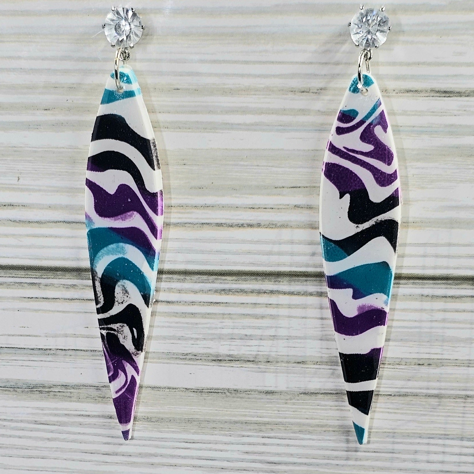 Polymer Clay Earrings: The Whirlwind Collection