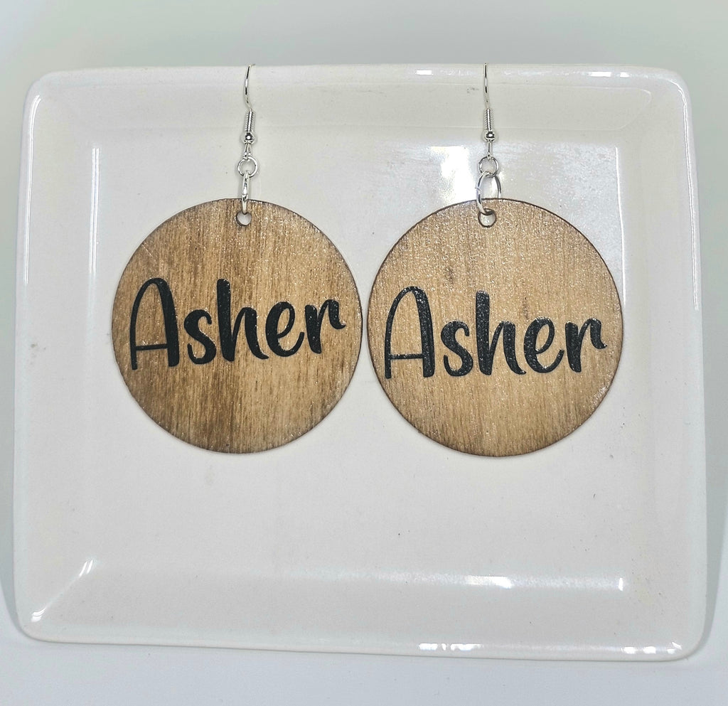 Asher Wood Earrings