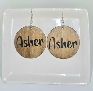 Asher Wood Earrings