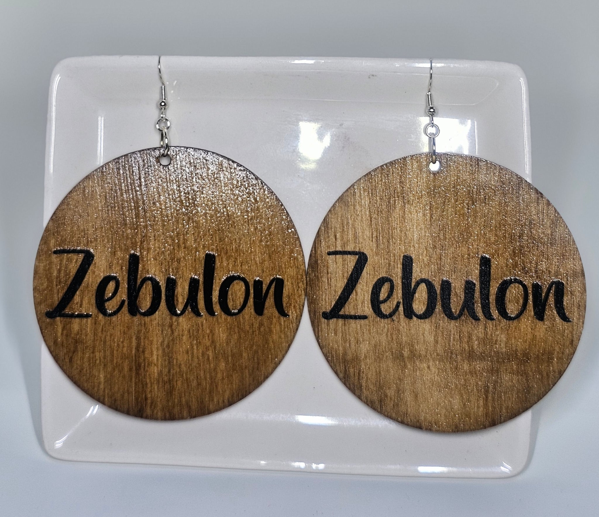 Zebulon Wood Earrings