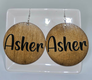 Asher Wood Earrings