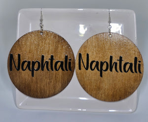 Naphtali Wood Earrings