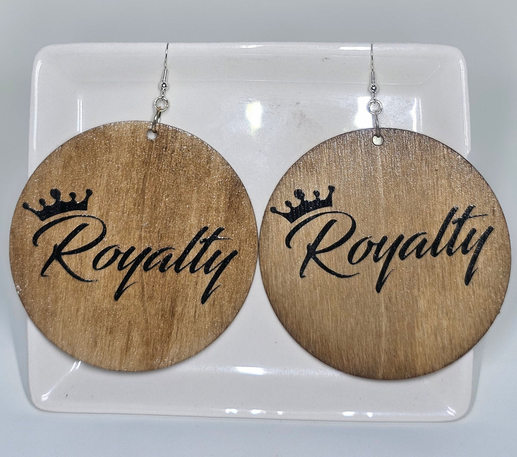 Royalty Wood Earrings