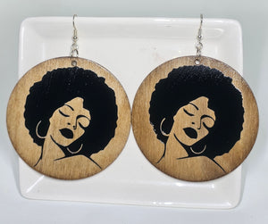 Sistah Wood Earrings