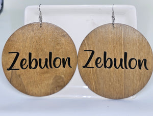 Zebulon Wood Earrings