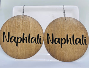 Naphtali Wood Earrings