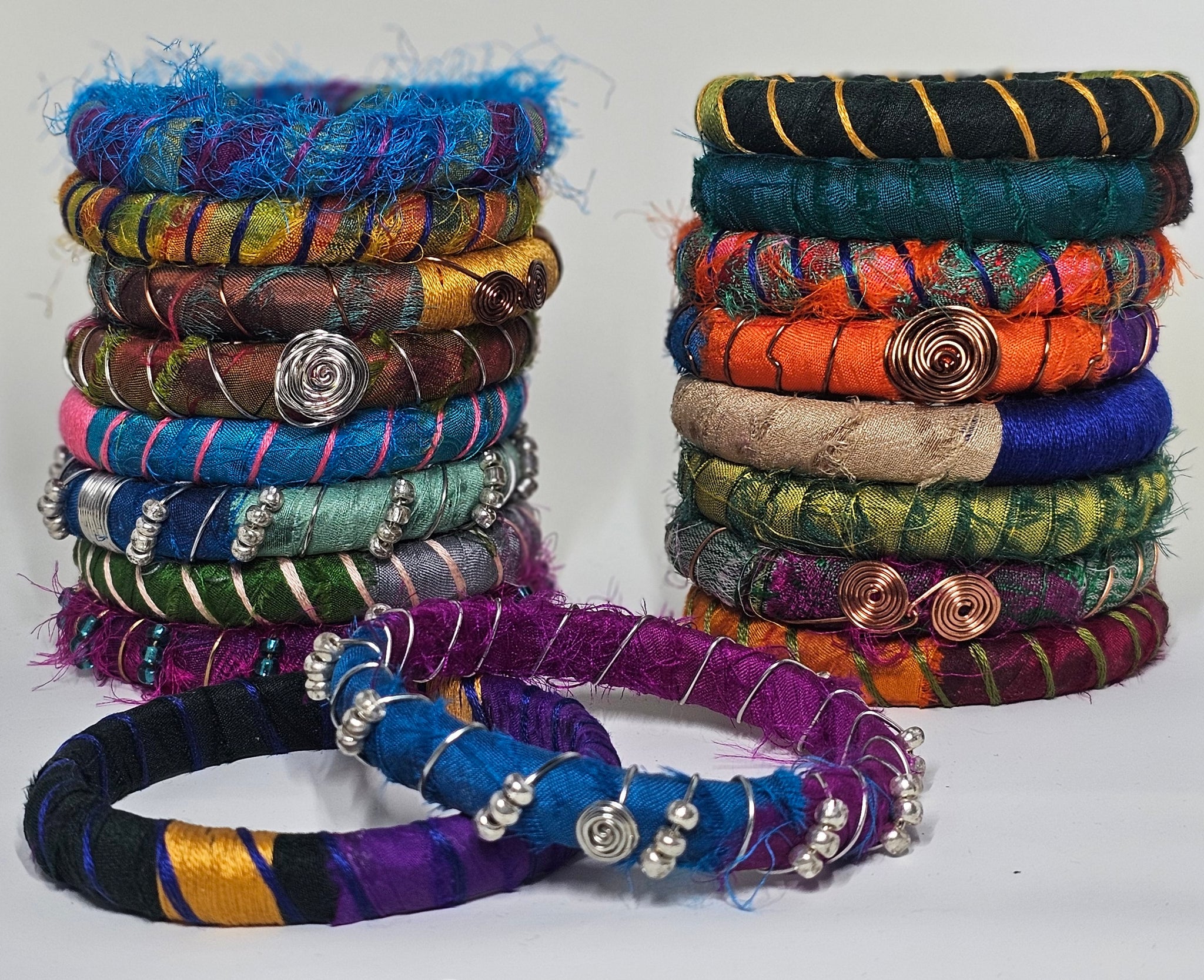 Sari Silk Stackable Bangles