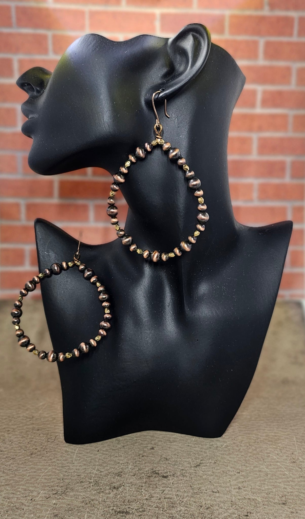 Beaded Hoop Earrings