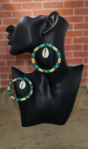 Beaded Hoop Earrings