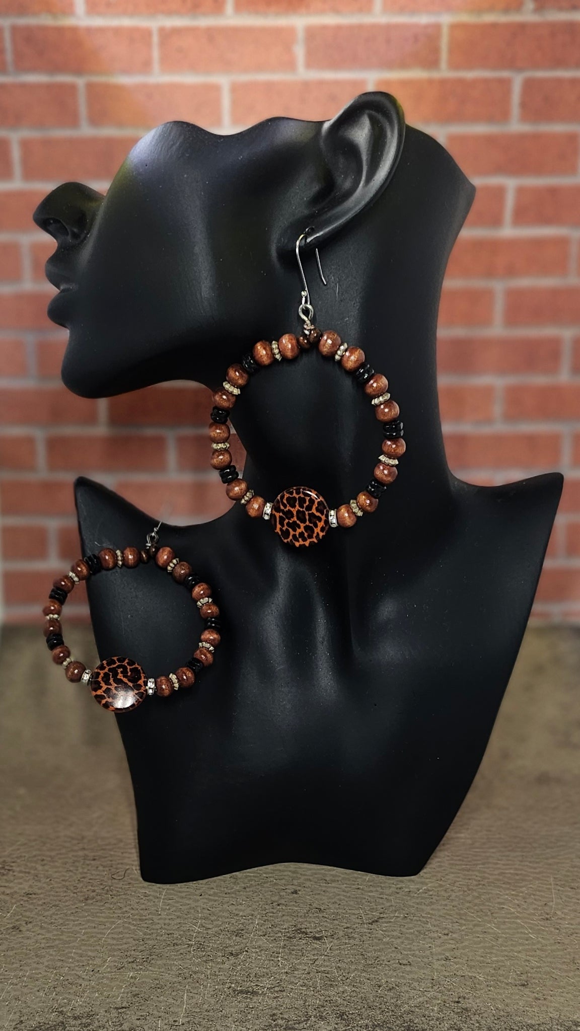 Beaded Hoop Earrings