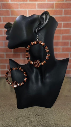 Beaded Hoop Earrings