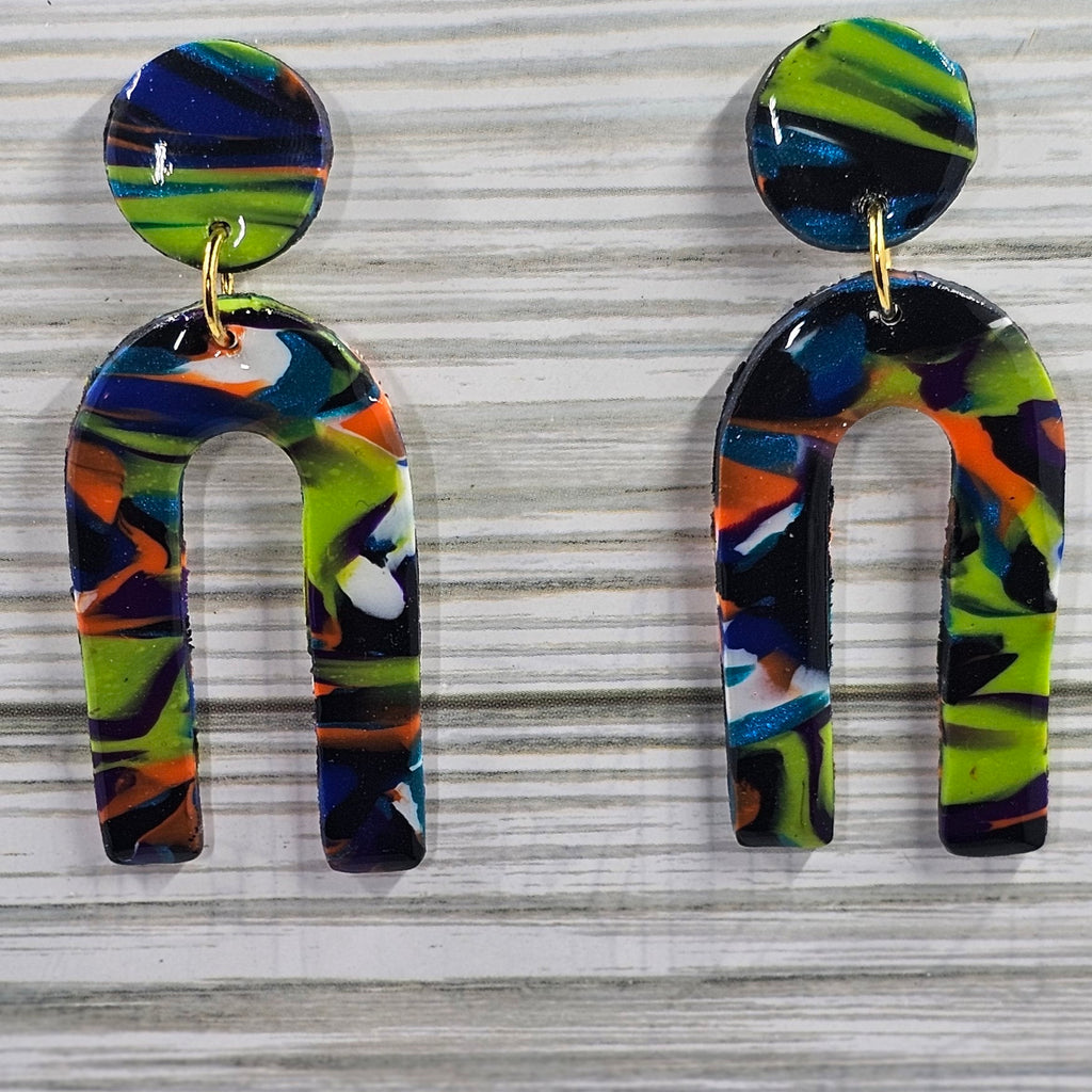 Polymer Clay Earrings: The Feeling Groovy Collection