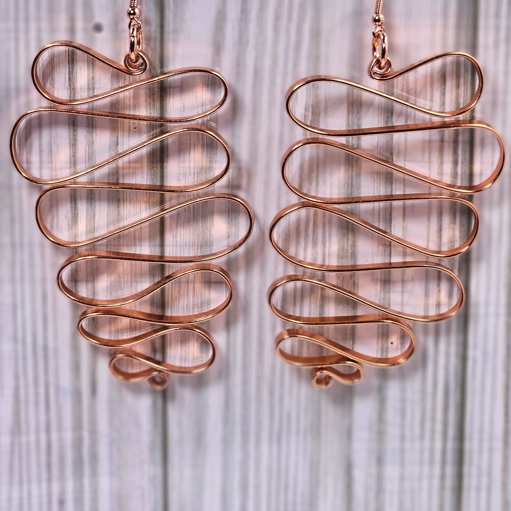 Swirl Wire Wrapped Earrings