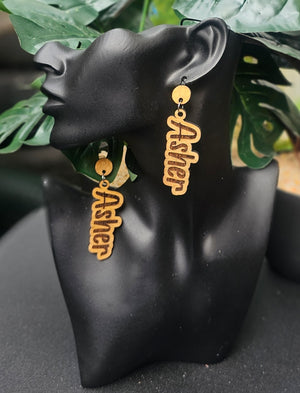 12 Tribes Drop & Dangle Wood Earrings