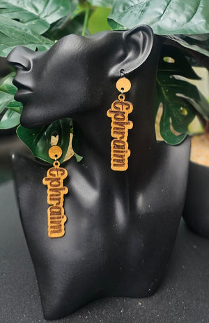 12 Tribes Drop & Dangle Wood Earrings