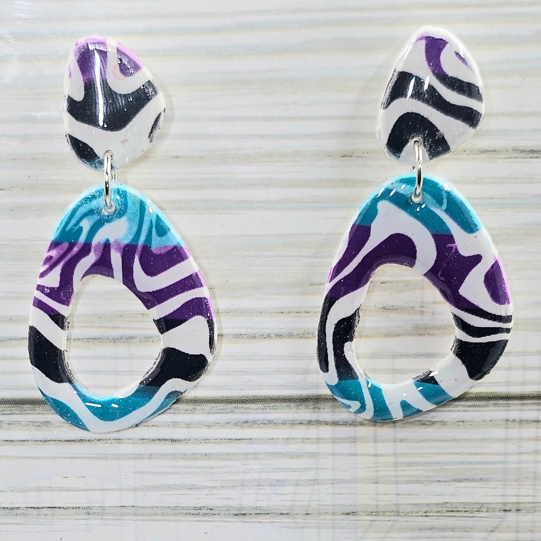 Polymer Clay Earrings: The Whirlwind Collection