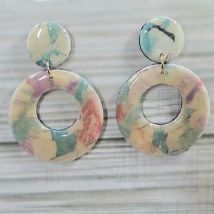 Polymer Clay Earrings: The Watercolor Collection