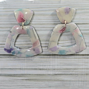 Polymer Clay Earrings: The Watercolor Collection