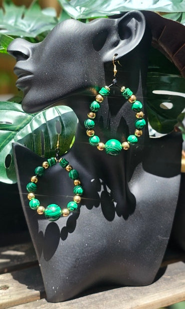 Beaded Hoop Earrings