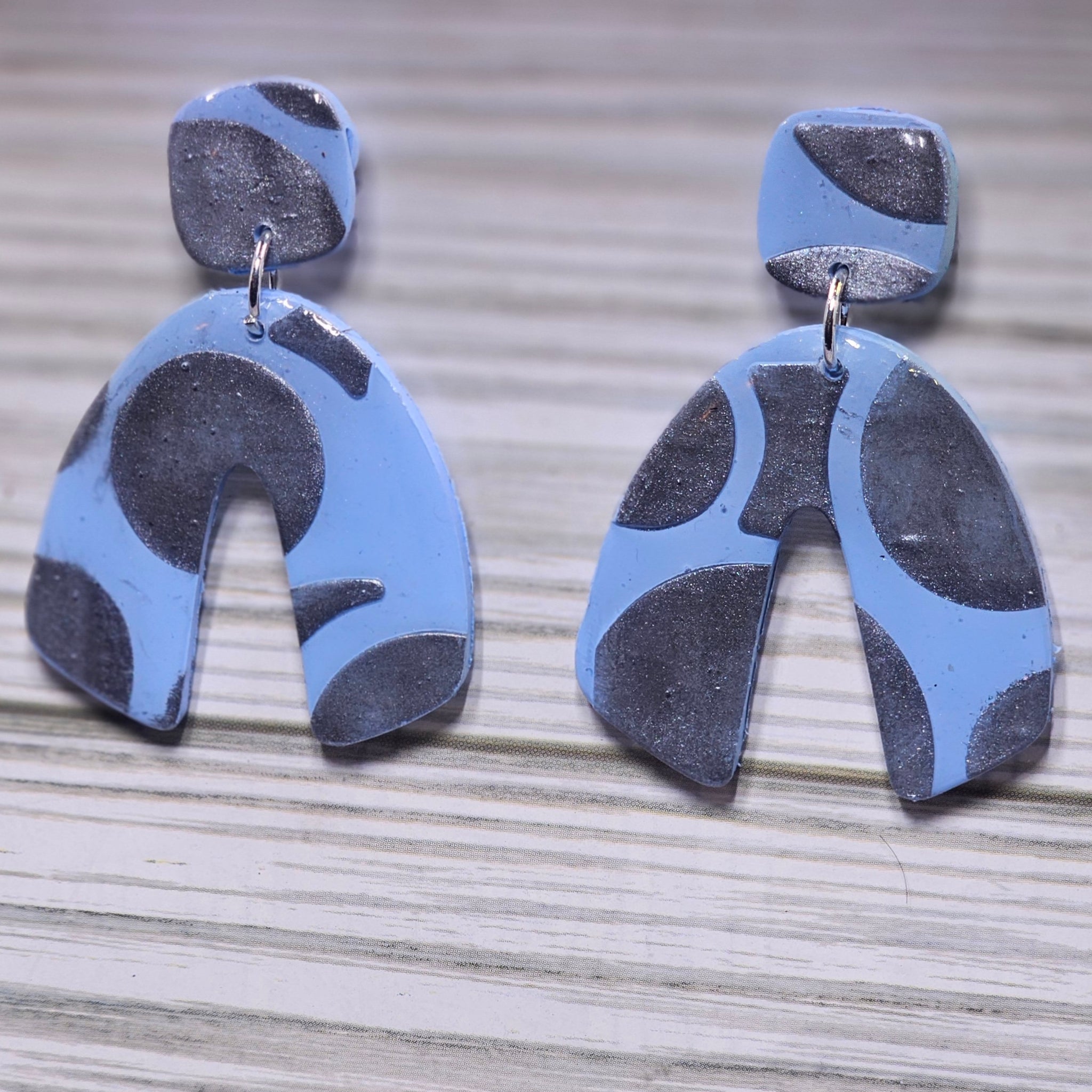 Polymer Clay Earrings: The Arctic Breeze Collection