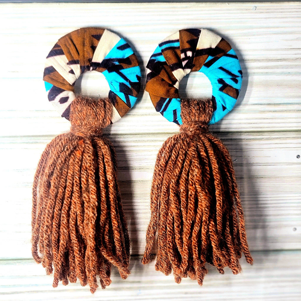 Yarn Tassel Earrings