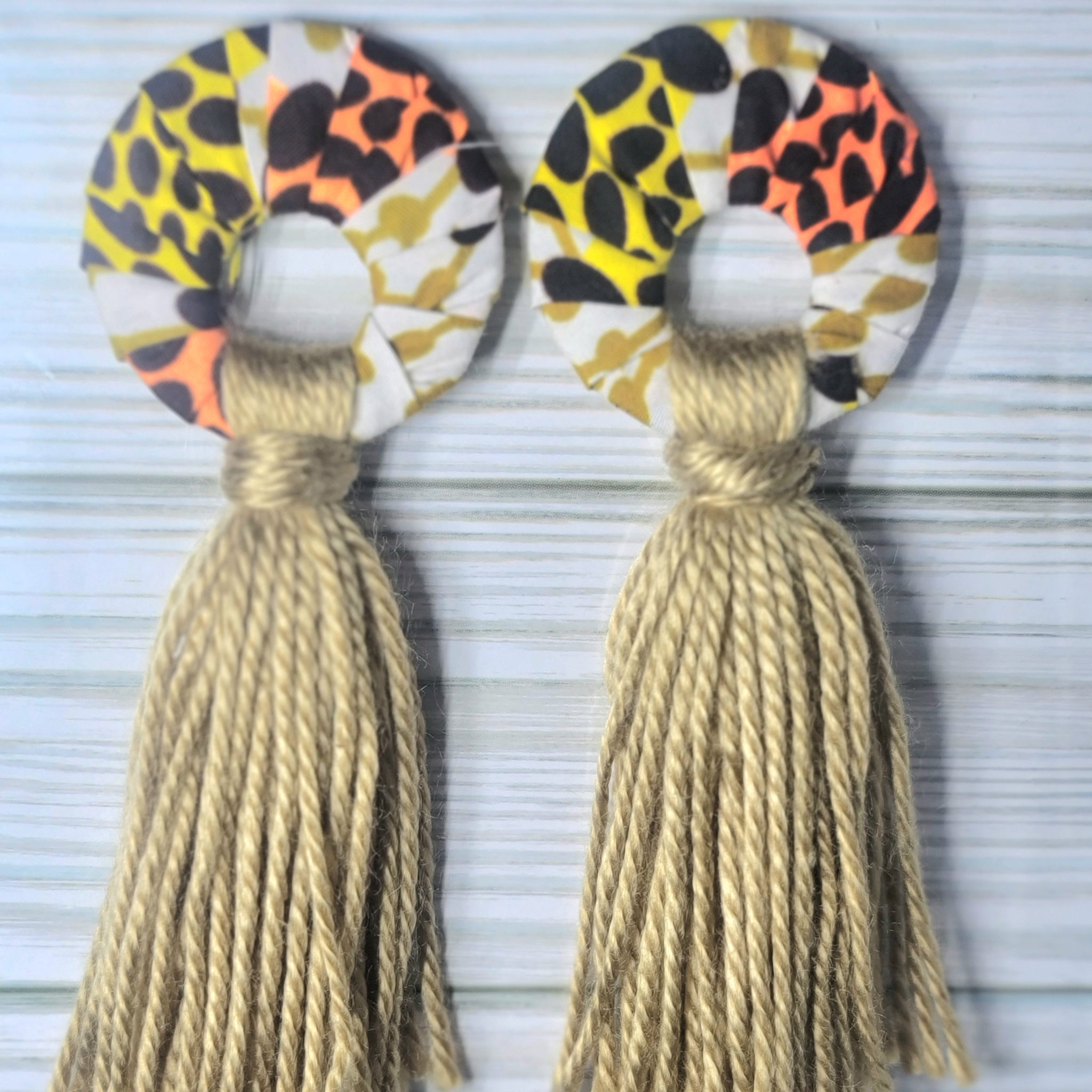 Yarn Tassel Earrings