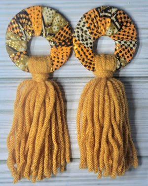 Yarn Tassel Earrings