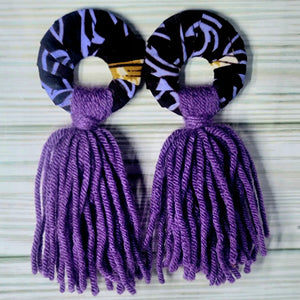 Yarn Tassel Earrings