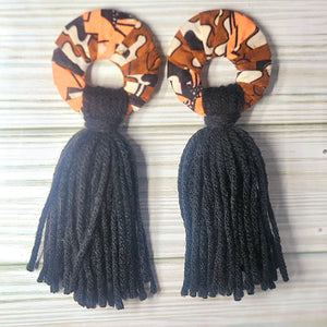 Yarn Tassel Earrings