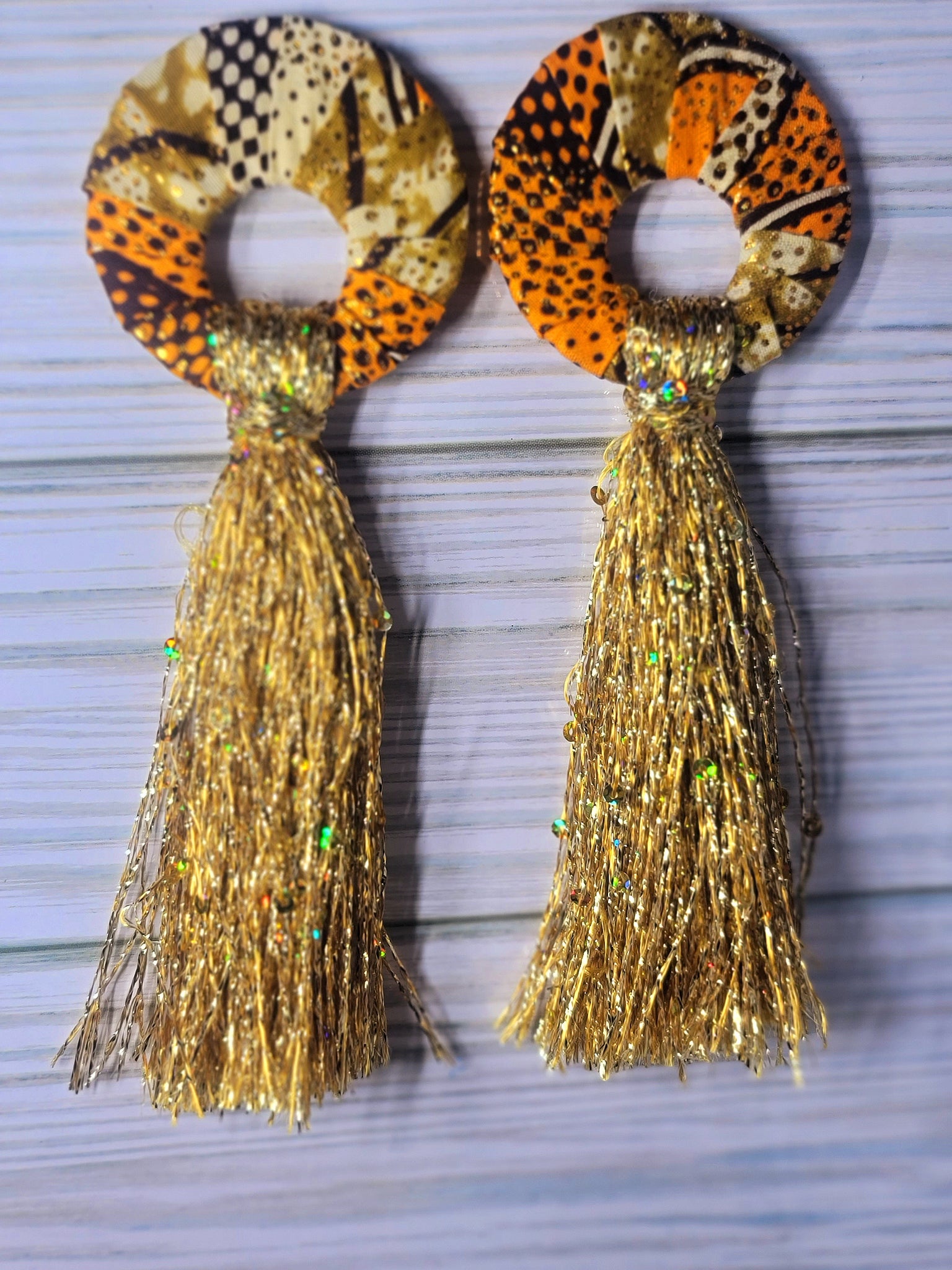 Yarn Tassel Earrings