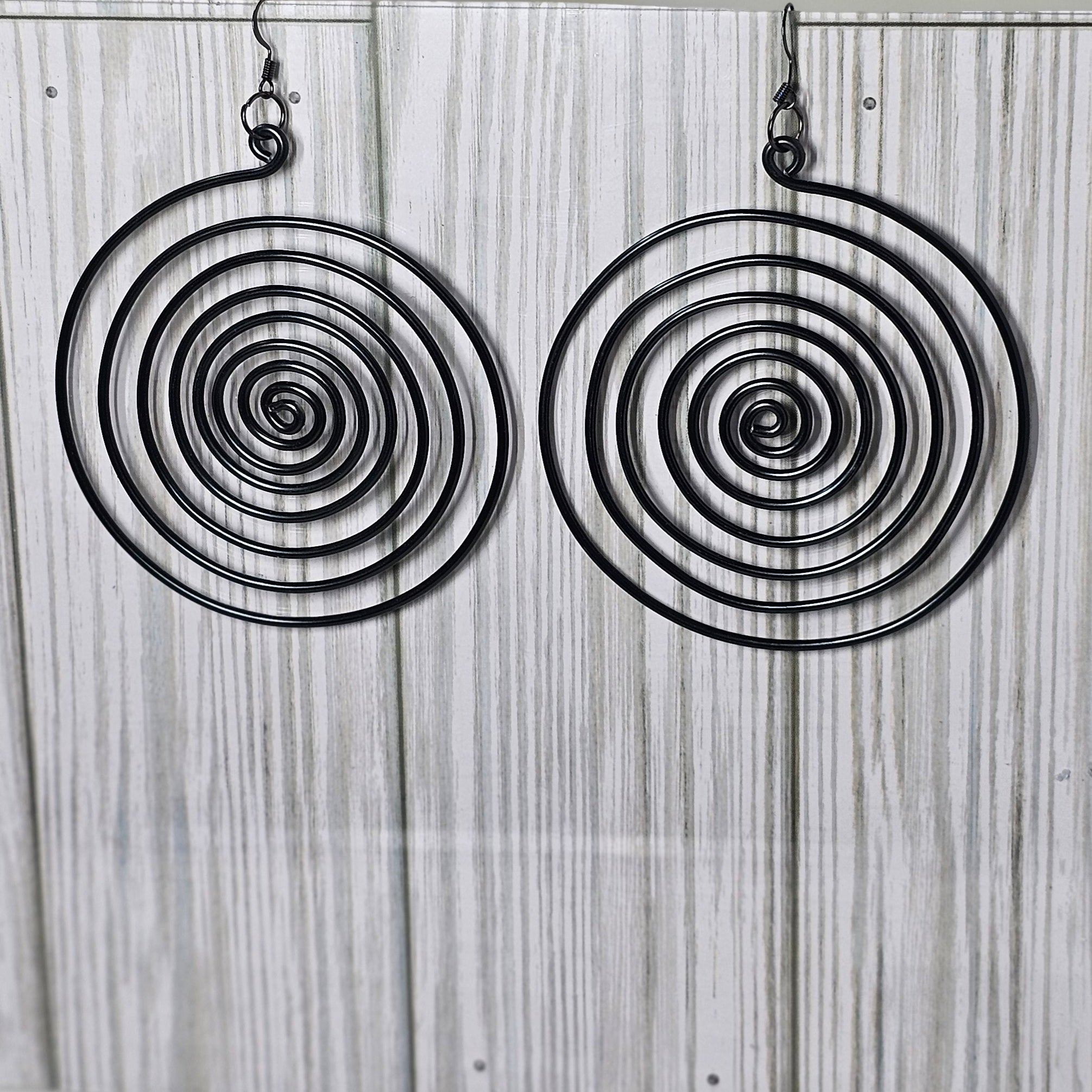 Large Spiral Wire Earrings