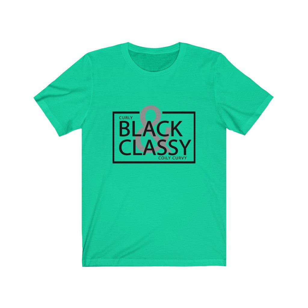 Black & Classy Black Letter Tee