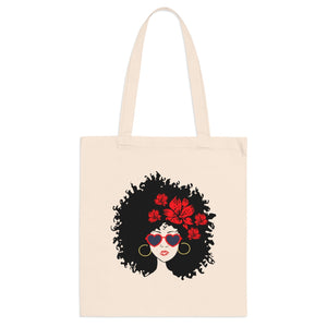 Sistah with Flowers in Her Hair Tote Bag