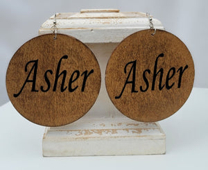 Asher Wood Earrings