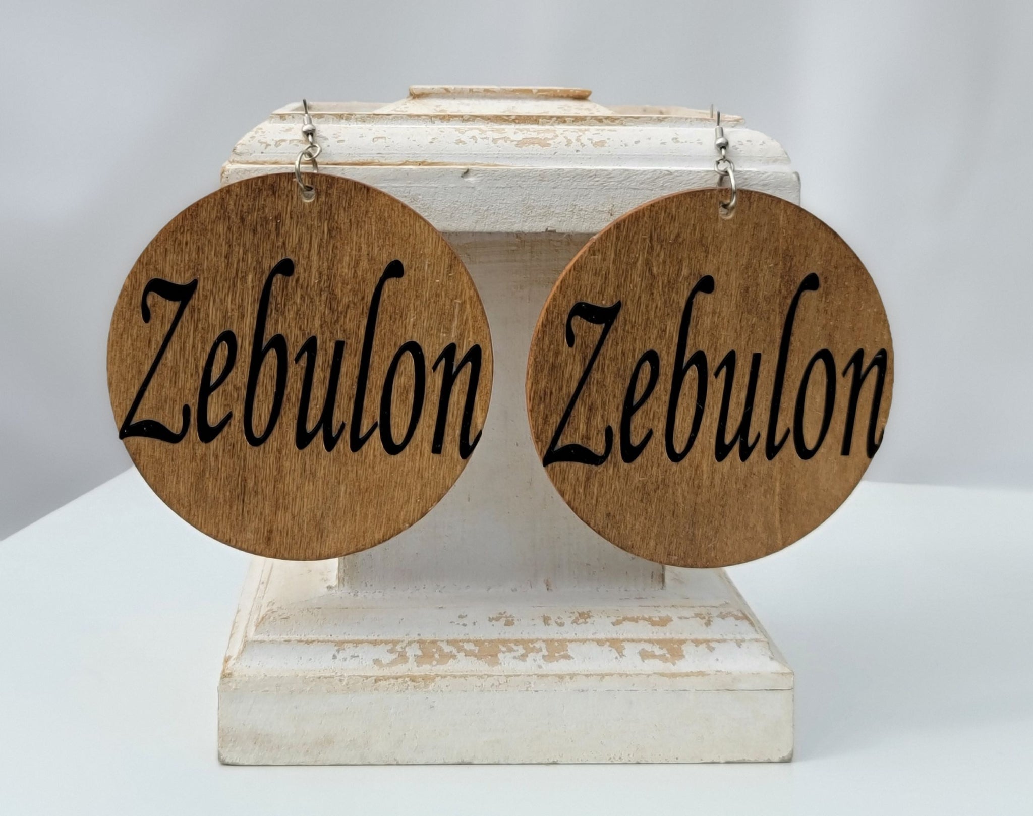 Zebulon Wood Earrings