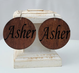 Asher Wood Earrings