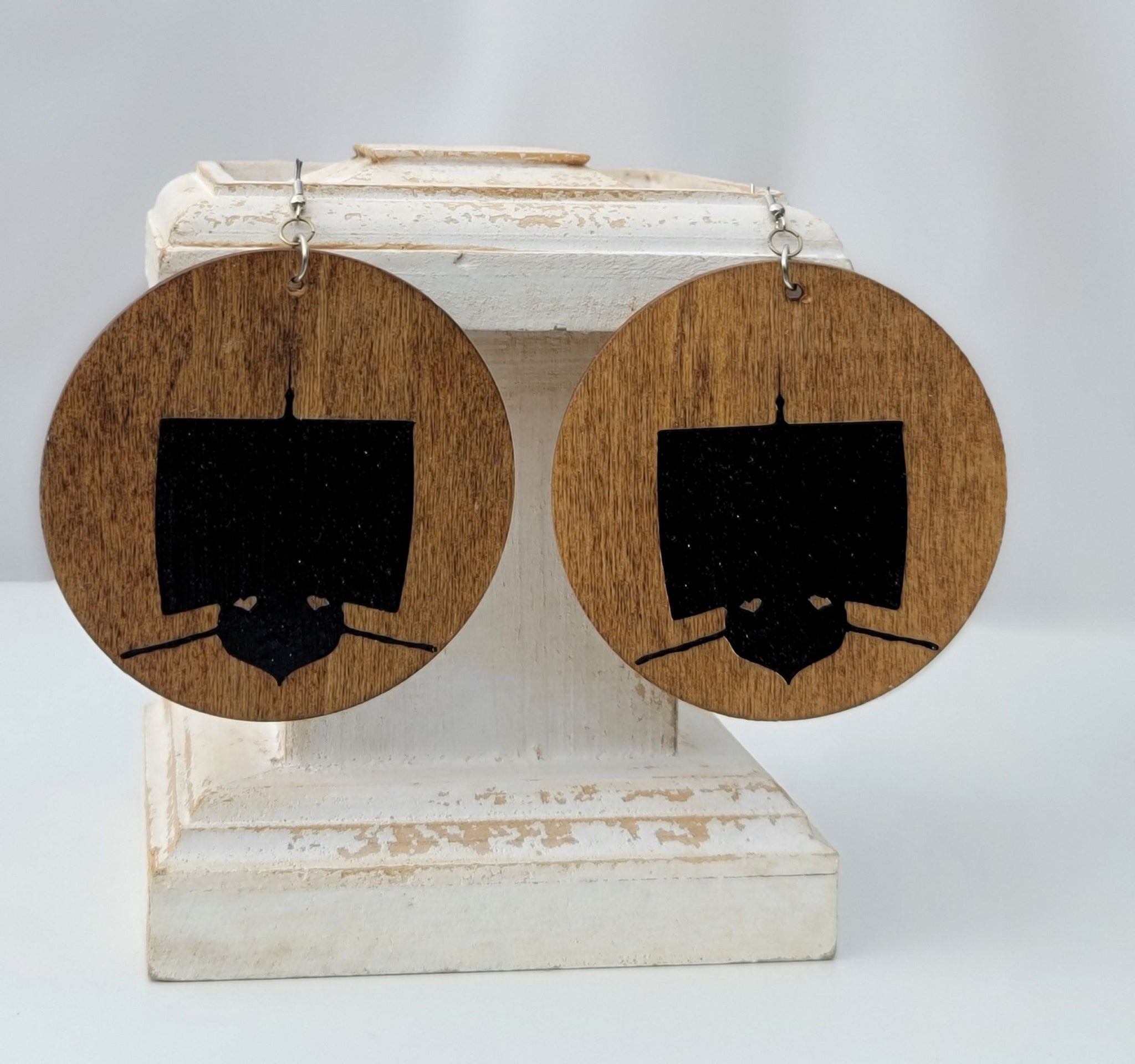 Zebulon Wood Earrings