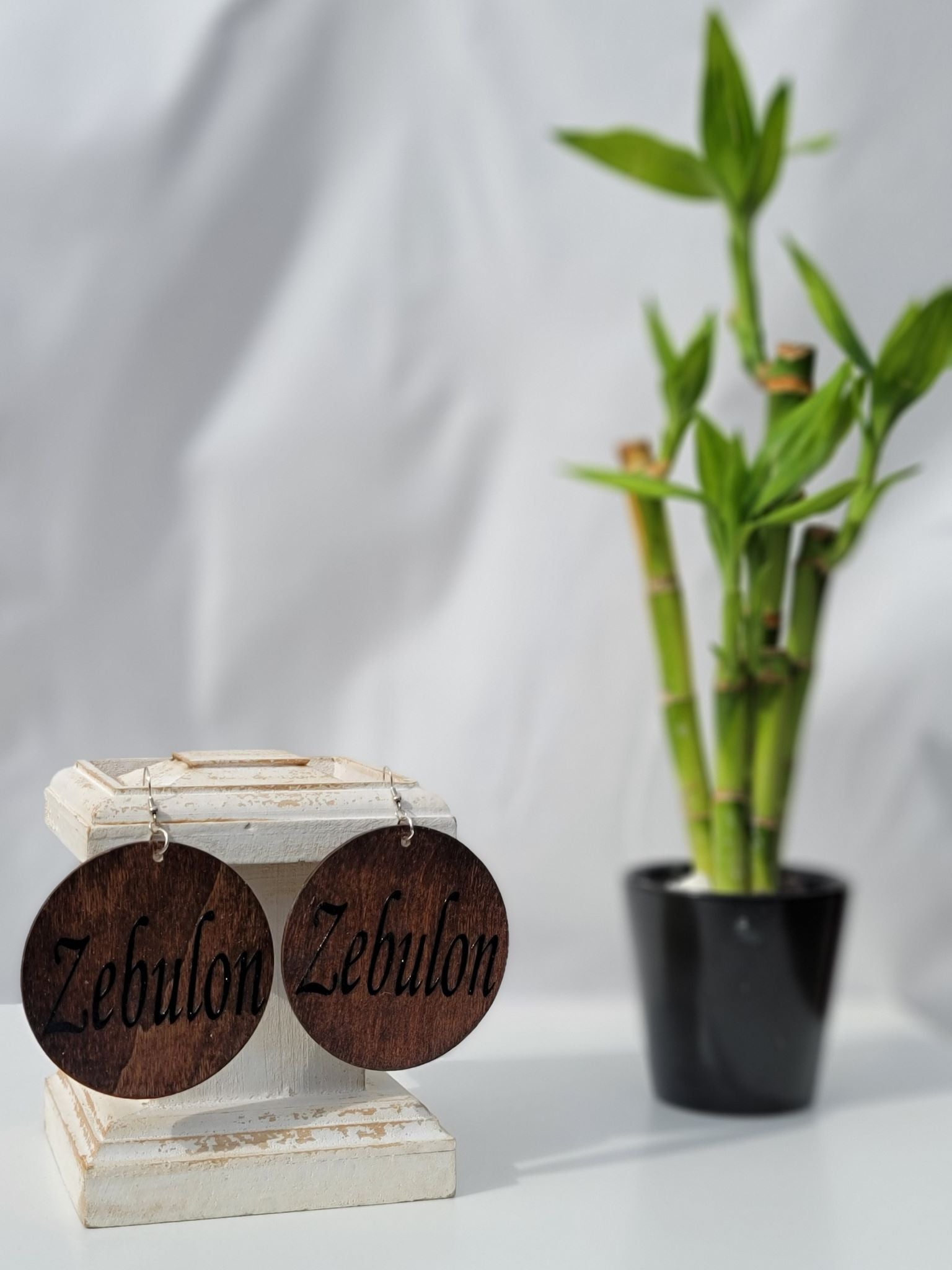 Zebulon Wood Earrings