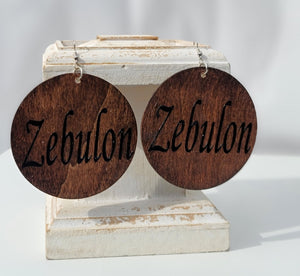 Zebulon Wood Earrings