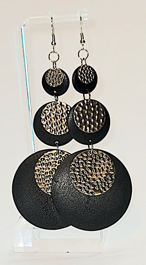 Geometric Wood Earrings