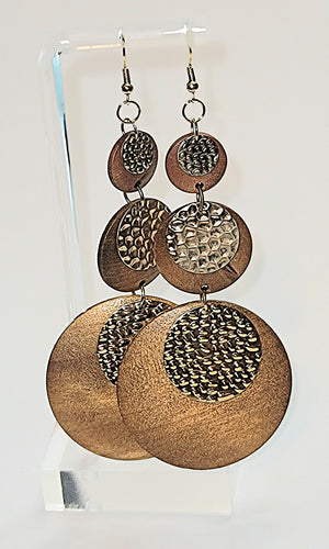 Geometric Wood Earrings