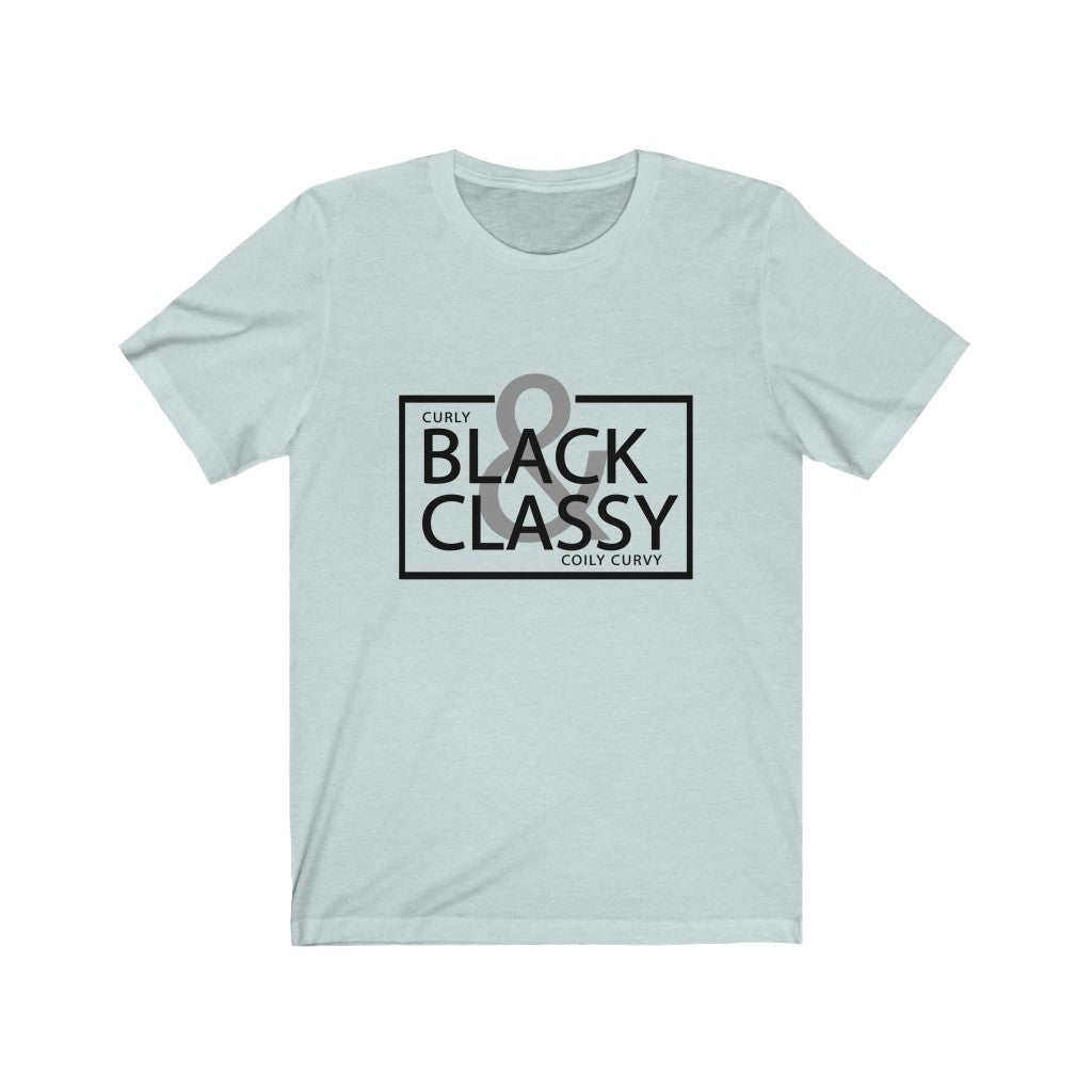 Black & Classy Black Letter Tee