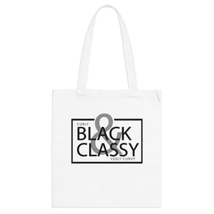 Black Letter Black & Classy Tote Bag