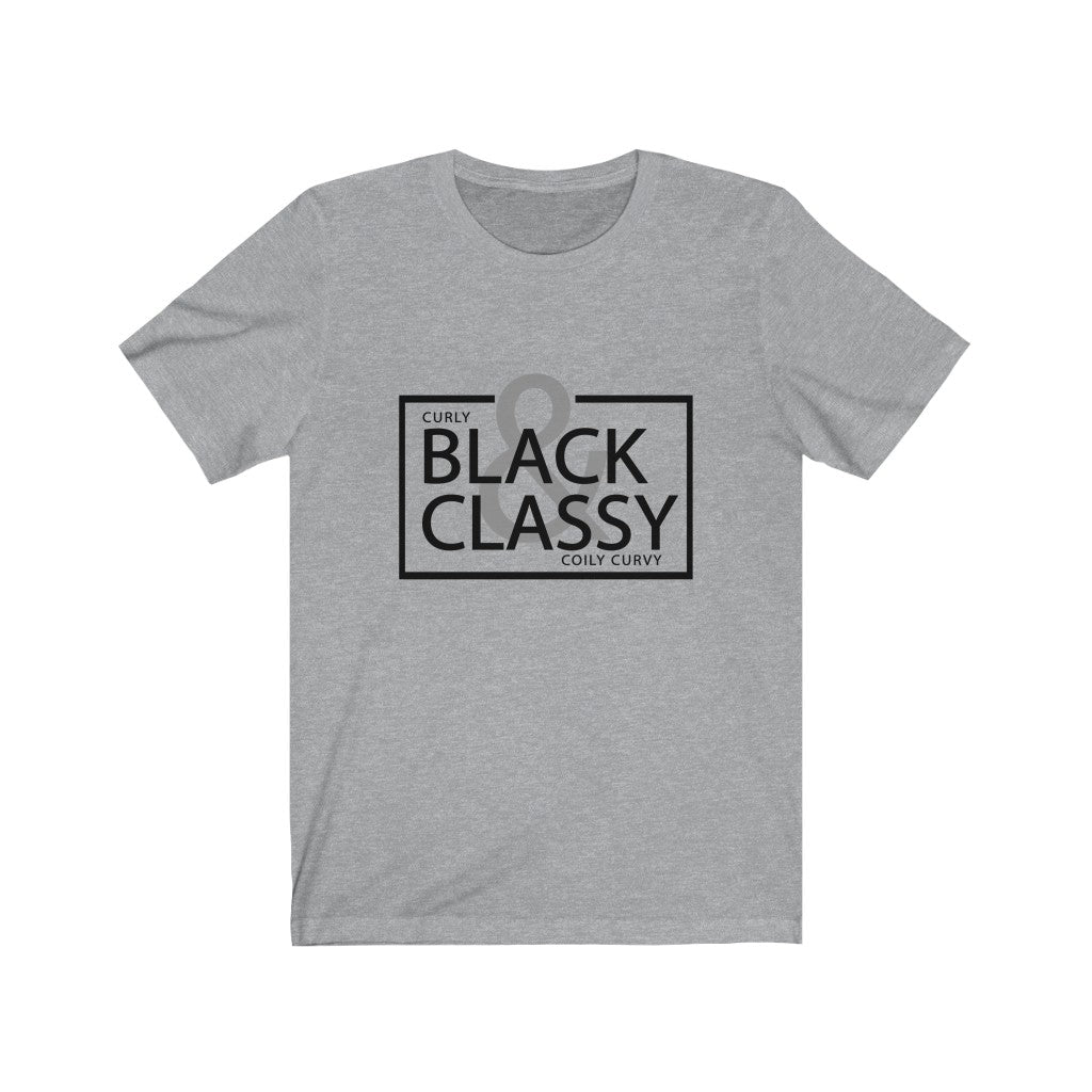 Black & Classy Black Letter Tee