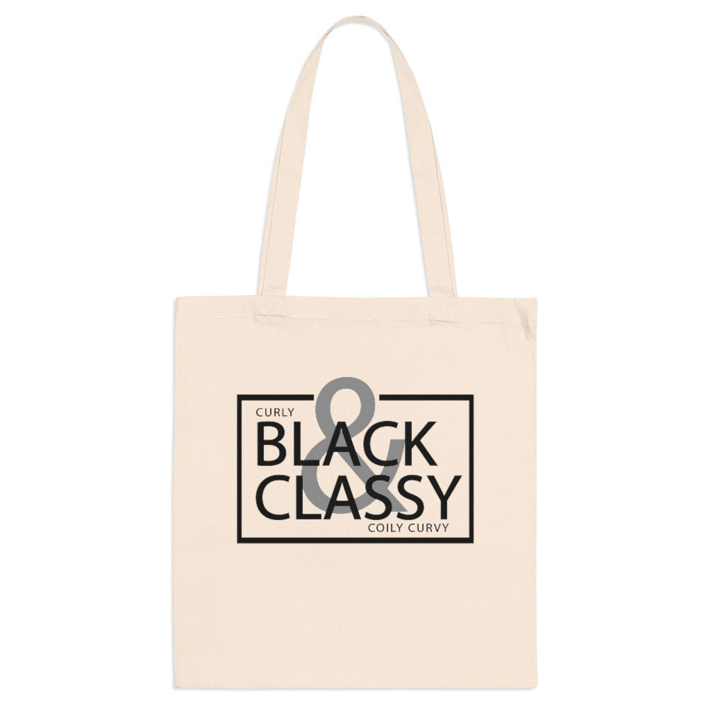 Black Letter Black & Classy Tote Bag