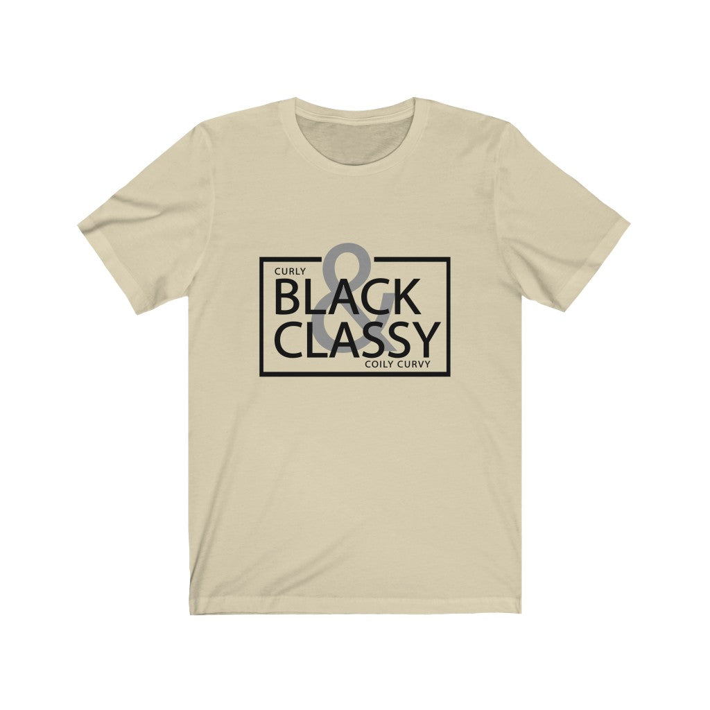 Black & Classy Black Letter Tee