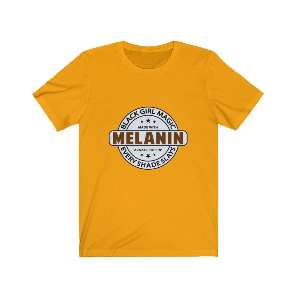 Melanin Every Shade Slays Jersey Short Sleeve Tee