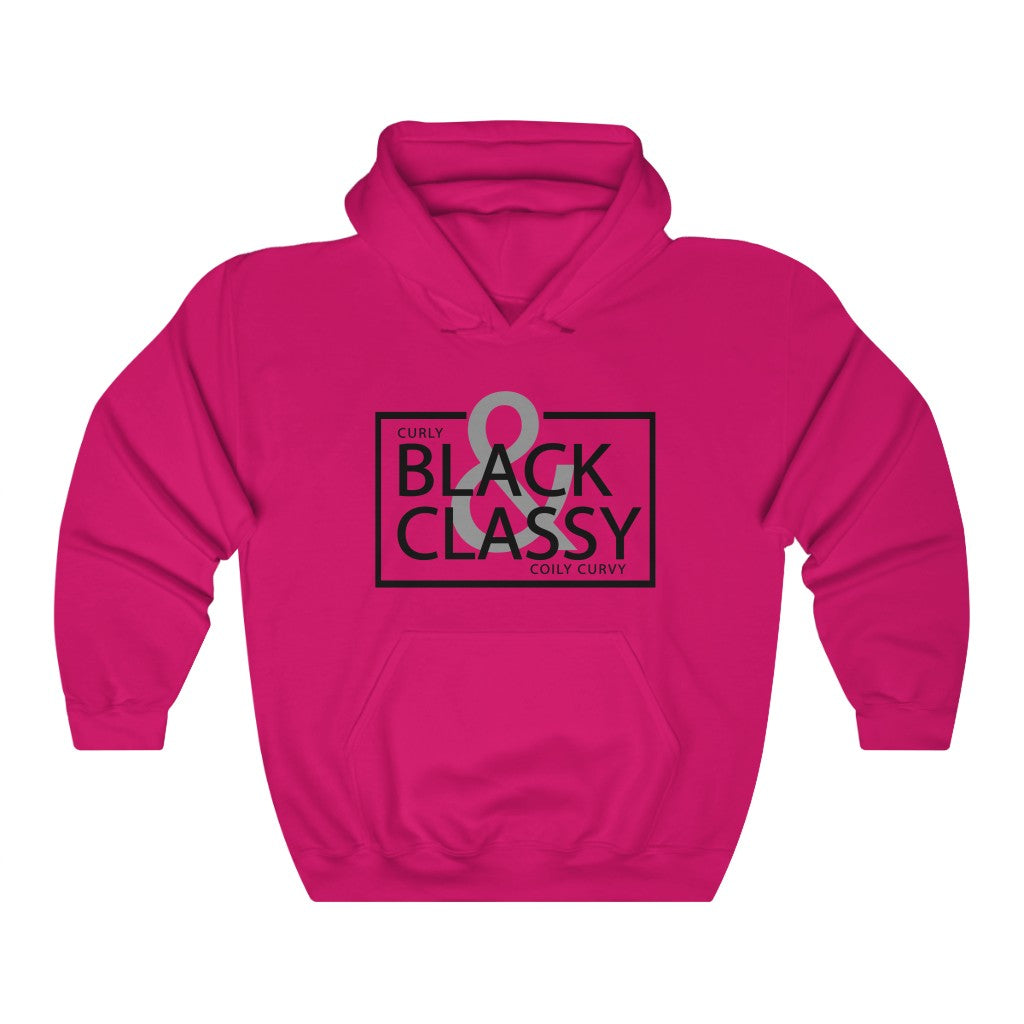 Black Letter Black & Classy Hooded Sweatshirt